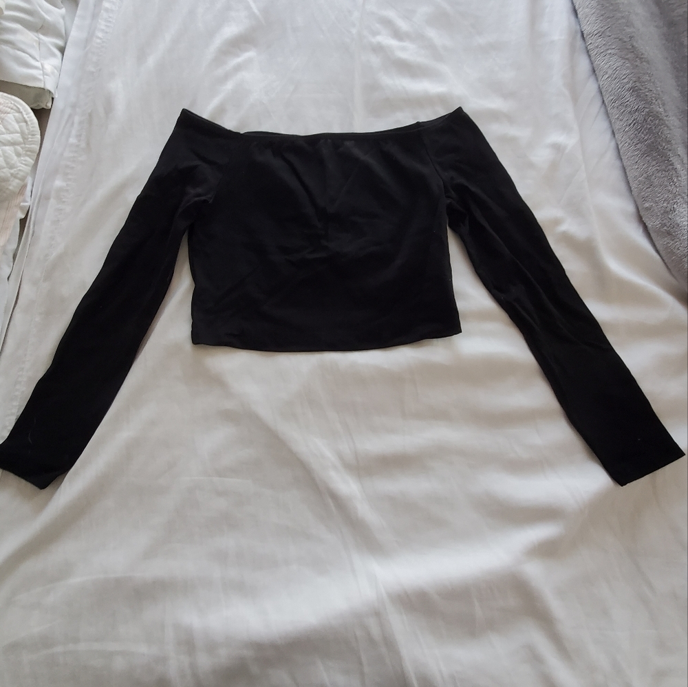 off the shoulder crop top